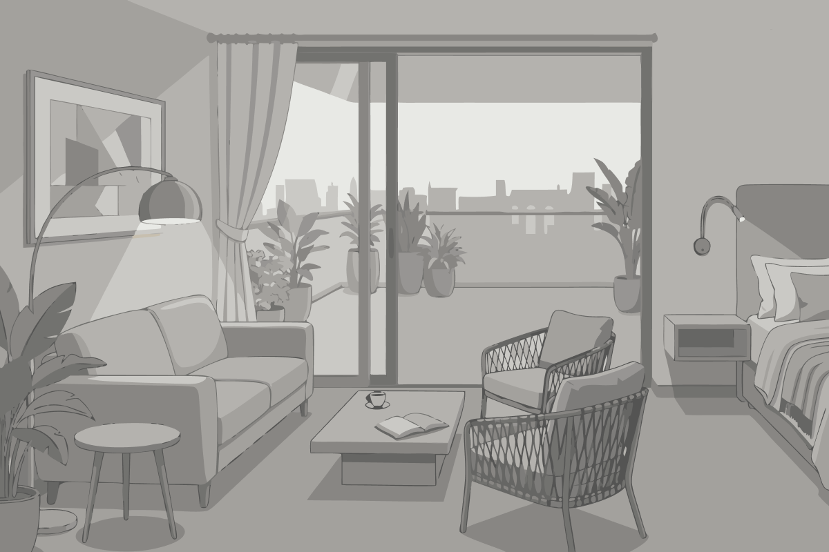 Habitación Triple con aparcamiento